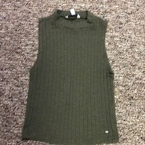 Army green tank top